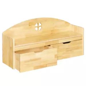 어린이집 하단서랍 등받이있는 원목 0벤치 문화센타 유치원의자 강당