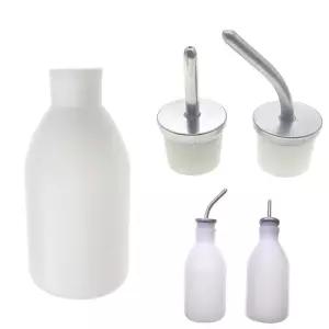 5PCS 500ml 토끼 쥐 마우스 먹이 물을 병 PP SS 실리콘 플러그 직선 또는 곡선 노즐 실험실 도구