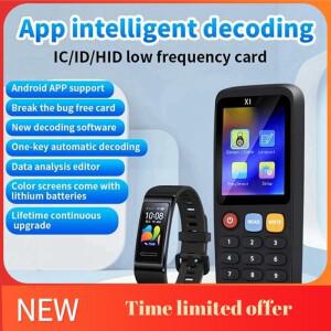 A42T-X7 RFID 스마트 칩 NFC 디코더 복사기 리더기 + 5XCUID/UID 키 체인 태그 125Khz 13.56Mhz 배지 복제