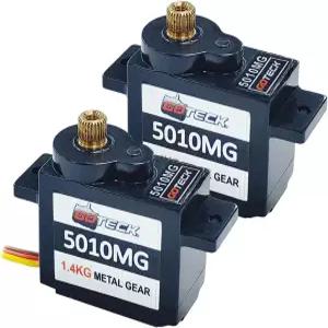 RC 자동차 모델 보트 고정익 헬리콥터 비행기 로봇 장난감용 GOTEC 2PCS 5g 미니 서보 마이크로 풀 메탈