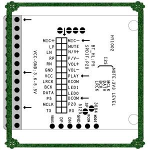 24시간  QCC5125 Bluetooth 5.1 모듈 DC 3.6-5.5V 스테레오 오디오 I2S 출력 LDAC 무손실 APTX/APTXLL/APTX