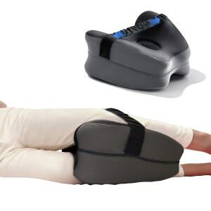 옆구리 수면자를 위한 스트랩이 달린 무릎 베개 다리 사이의 수면 허벅지 지지 폼 쿠션 조절 가능 소프트 메모리 수면자 성인