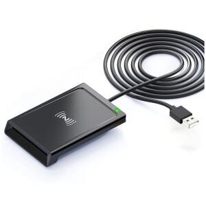 SQPP-스마트 카드 리더/라이터 2-in-1 접촉식+ NFC PC 연결 듀얼 인터페이스 PCSC