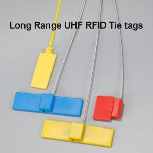 10pcs 장거리 RFID UHF 리드 인감 태그 방지 금속 수동 타이 ISO18000 6C ABS