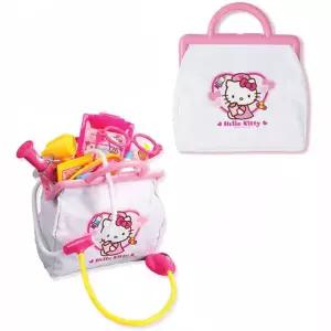유아 헬로키티 핑크 병원놀이 도구 가방 세트 장난감 아이 어린이완구 간호사