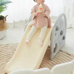 유아 실내 2단 높이조절 낮은 계단 미끄럼틀 그레이 아기 키즈 장난감 어린이