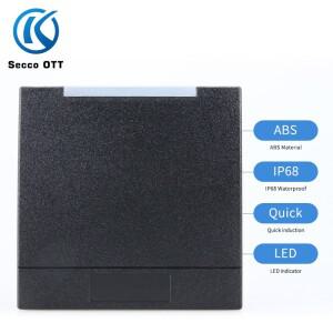 안정적인 125khz RS485 Modbus 프로토콜 RTU 카드 리더기 12V/24V IP68 방수13.56mhz RFID 비접촉식 MF 액