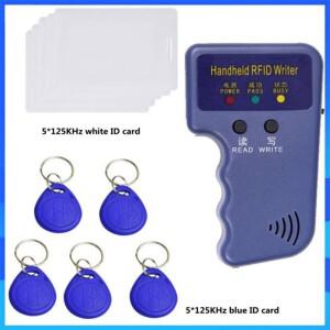 125Khz 키 복사 재기록 가능 재작성 EM ID Keyfobs 태그 링 카드 근접 토큰 액세스 중복 작가 체인 리더