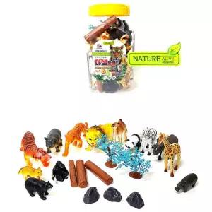 유아 교육용 대형 야생 동물 피규어 13종 세트 장난감 모형 아이 초등학교 인형