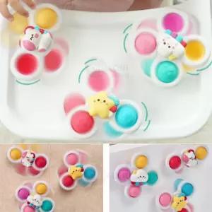 아기 딸랑이 식탁 욕조 벽면 흡착식 회전 스피너 장난감 완구 영아용 유아 아이