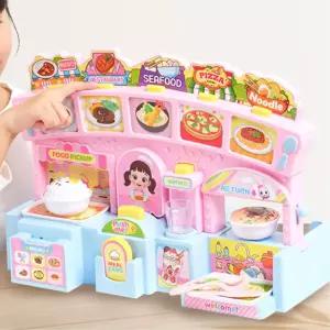 유아 달님이 음식나오는 푸드코드 음식점 가게 장난감 유치원 마켓놀이 어린이