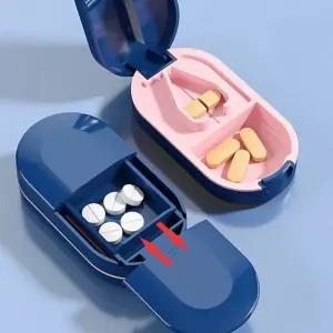 약절단기 알약커팅기 절단기 약통 휴대용 케이스 알약통 분쇄기 스마트