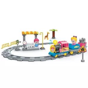 유아 베베핀 소리나는 기차 레일 피규어 블럭 장난감 남자아이선물 완구 열차