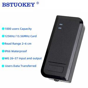도어 액세스 컨트롤러 카드 리더기 1000 사용자 방수 125khz RFID 13.56mhz IC Wiegand 26-37 Promixity