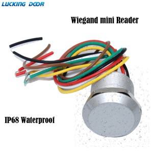 액세스 제어 미니 리더 IP68 방수 RFID 125Khz 13.56Mhz 최소형 카드 스캐너 WG26 /34 출력 Wiegand 마이크