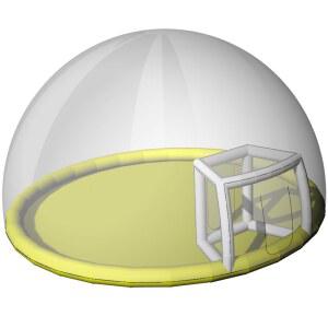 반구 대형 장식 캡슐 투명텐트 인테리어 펜던트 높이 유리돔 일체형 방진