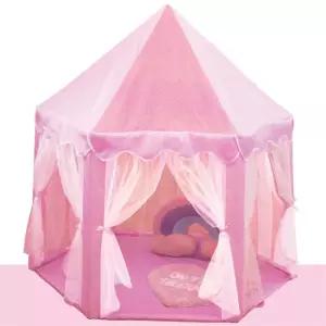 유아 실내 가정용 대형 핑크 커튼 여아 놀이 텐트 장난감 어린이완구 아이 선물용