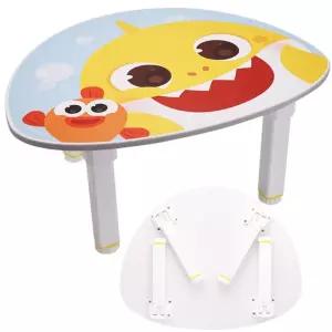 유아 아기상어 접이식 우드 좌식 식탁 놀이 테이블 키즈카페 3살 어린이집 4살