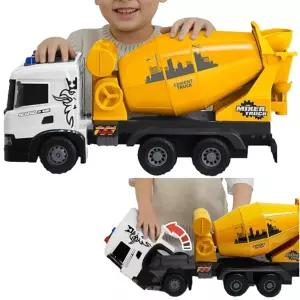 유아 특대형 레미콘 믹서트럭 중장비 자동차 장난감 공사차량 선물용 남자아이
