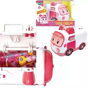 유아 로보카폴리 대형 구급차 병원놀이 가방 장난감 어린이완구 간호사 남자아이
