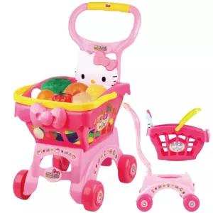 유아 헬로키티 과일 야채 바구니 쇼핑카트 여아 장난감 마트놀이 키즈 어린이