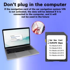 마쯔다 6 CX-5 차량용 GPS SD 카드 지도 2025 버전 내비게이션 시스템 EU 영국 Sat Navi 액세서리