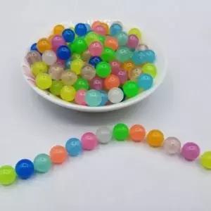 팔찌 비즈 공예 구슬 재료 diy 10mm 야광 플라스틱