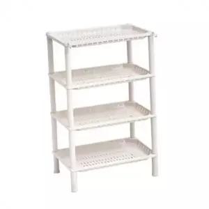4단 수납 선반장 다용도 플라스틱 조립식 조립 무볼트 선반