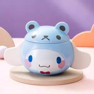 캐릭터머그 시나모롤 프렌즈 대용량머그 입체 뚜껑 머그컵 410ml 머그 스마트