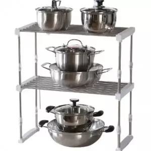 2단 상부장 주방 하부장 싱크대 정리 선반 냄비