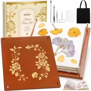 DIY 저널 북마크 프레임용 Aboofx 플라워 프레스 키트 10인치 x 10겹 우드 말린 꽃을 보관할 수 있는 보관