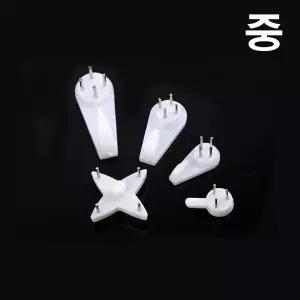 소품걸이 액자걸이 벽지핀 벽 고리 후크 콘크리트 벽걸이 중형 5개입 화이트
