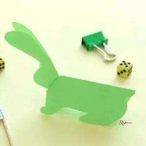 동물 스티커 토끼 감성 25매 메모지 카드 모양fgh745