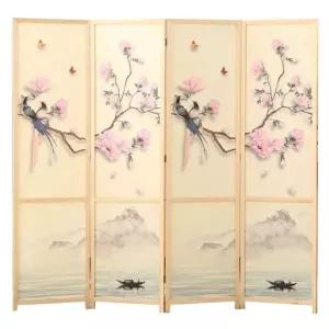 고급스러운 전통 병풍 행사 가림막 돌잔치 제사용 상견례 명절 단문 한옥 1.8m x