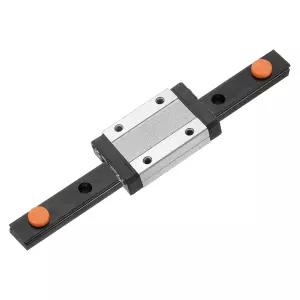 Uxcell MGN12 150mm 선형 가이드 레일(MGN12H 슬라이딩 캐리지 블록 베어링 강철 및 플라스틱 미니 포함)