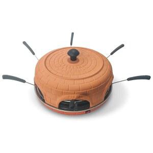 테라코타 커버가 있는 전기 피자 오븐 가족 공유 메이커 파티 홈 파티를 위한 미니 무연 베이크 6인용