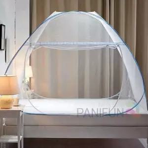 원터치모기장 180x200 블루 사각모기장 원터치모기장쉘터 캐노피모기장 침대방충망 캠핑용모기장