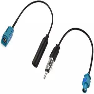 Mtsooning 2PCS 차량용 라디오 안테나 어댑터 범용 차량 FM Fakra Z 남성용 플러그 커넥터 케이블 교체