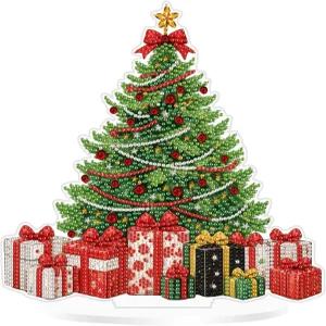 Eiflow 데스크톱 다이아몬드 아트 키트 스탠드가 있는 DIY 테이블탑 페인팅 아크릴 스탠드업 보석 보드