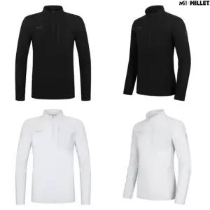 [갤러리아] [MILLET] 립조직 트리코트소재 착용감 활동성 좋은 남성 긴팔티 (MXVST010)