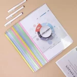 [JED] 파이프 철 파일폴더 보관 파이프 홀더 투명 보관 홀더 바인더 파우치 서류 10p 0.7CM 대용량