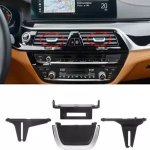 Jaronx 5 G30 G31 F90 M5 6 G32 GT용 BMW 에어벤트 클립 탭 호환 업그레이드된 에어컨 AC 벤트 그릴 교체