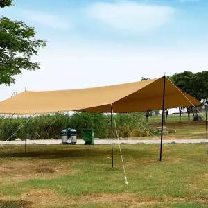 8X6m 코팅 방수 동계 차박용 그늘막 장박 쉘터 타프 초대형 은박 캠핑 노지