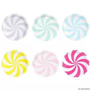 PW-SA 롤리팝 파티접시 18cm (6개입) 종이접시 hUH5+9dEq