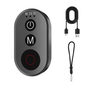 [미국배송] 블루투스 리모컨 30M 무선 카메라 스마트 셔터 원격 호환 INSTA360 X5 /4 /3 /2 /GO3 /3S /ACE PRO /PRO2 /GOPRO HERO 11 12 13 DJI OSMO 360 /ACTION 4 /5 IOS 및 ANDROID 휴대폰용