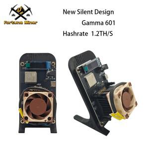 비트코인 감마 601 러키 마이너 1.2THs 18W BM1370 Asic 칩 BTC 암호화폐 솔로 새상품 무소음 디자인 팬