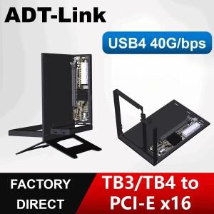 ADTLink 외부 eGPU 어댑터 NUC ITX 노트북 게이밍 PC용 UT4GBK7 BK8 USB4Thunderbolt43 에서 x16 GEN4.0 x4