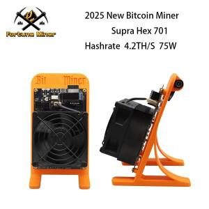 Supra Hex 701 비트코인 채굴기 BTC 솔로 Lucky Miners 4.2Ths Asic 칩 로터리 암호화폐 3.5Bitaxe Gam