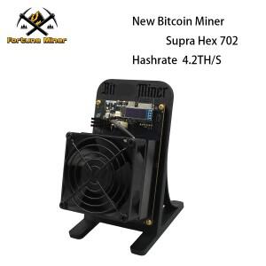 비트코인 슈프라 헥스 701 마이너 솔로 럭키 4.2Ths 75W BM1368 Asic 칩 오픈 가정용 로터리 머신 블랙