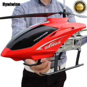 원격 제어와 Rc 헬리콥터 어린이를위한 추가 내구성 큰 비행기 장난감 드론 모델 야외 3.5CH 80cm 항공기